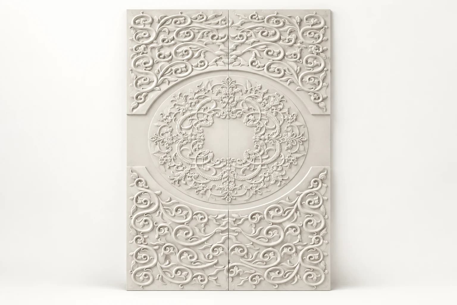 Baroque Scroll Ceiling Design