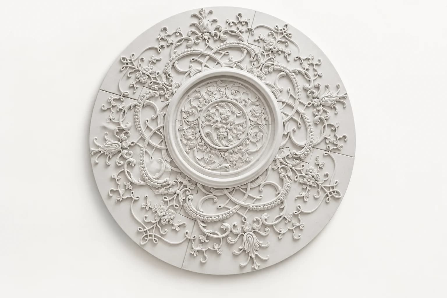 Floral Arabesque Ceiling Design