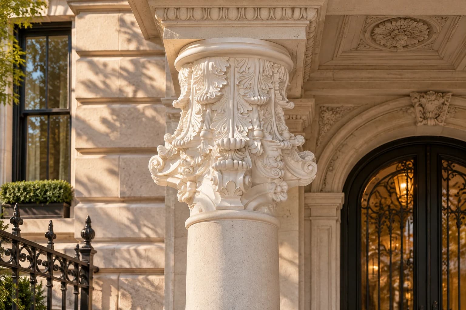 Acanthus Capitals & Bases — representative installation