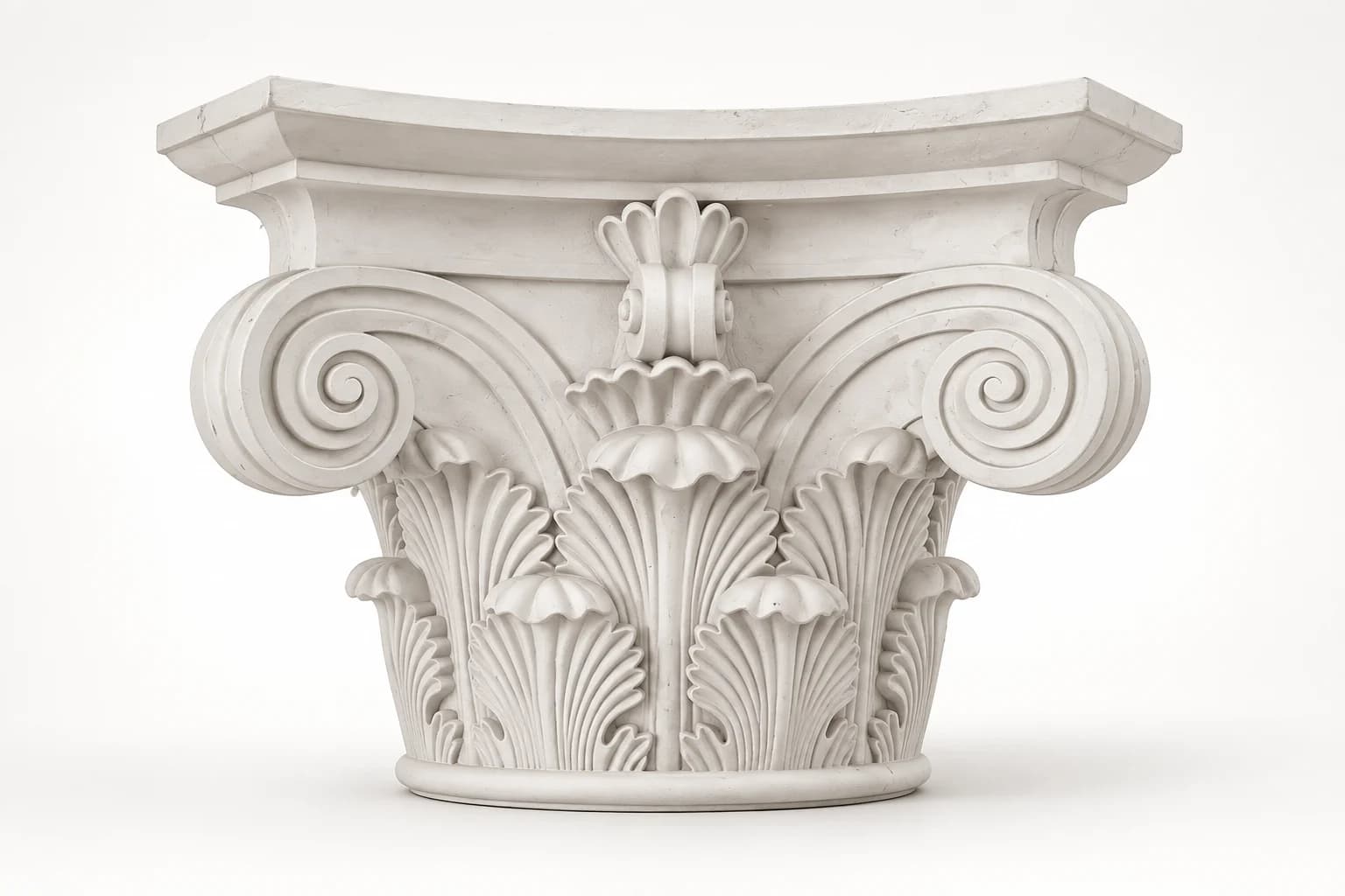 Fluted Foliage Volute Capitals & Bases