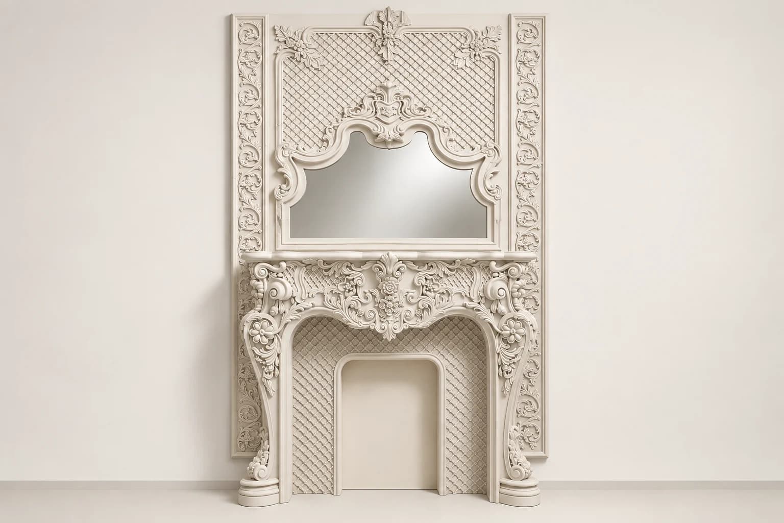 Natchez Trellis Fireplace Surround