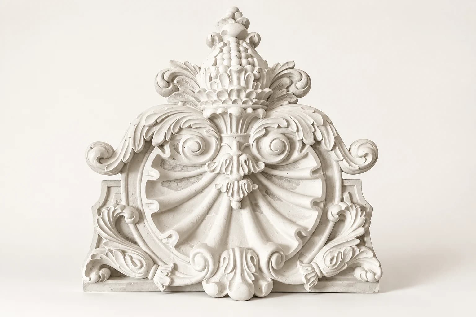 Baroque Shell Scroll Appliqué
